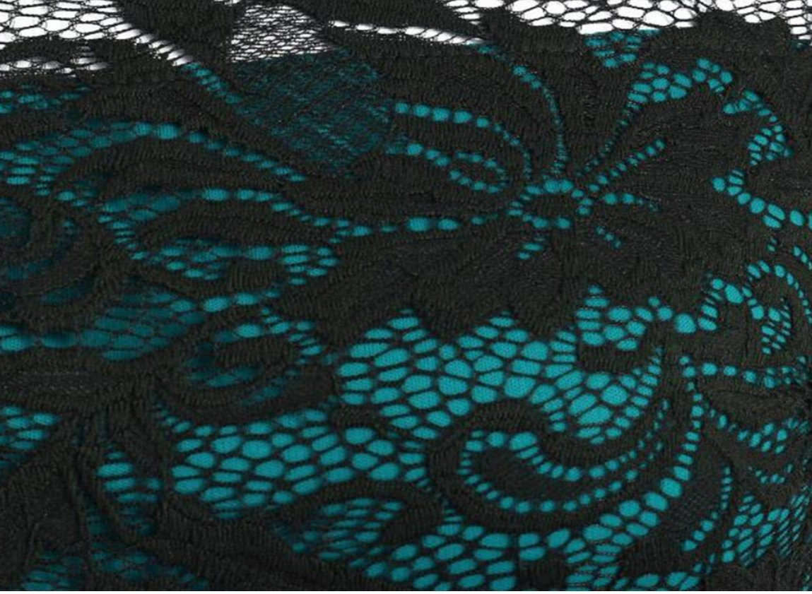 Vintage 50'er Grøn Blondekjole