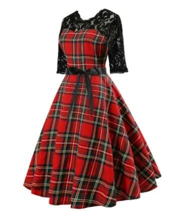 Vintage Blonde Ternet Kjole