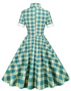 Vintage Green Scotland Kjole