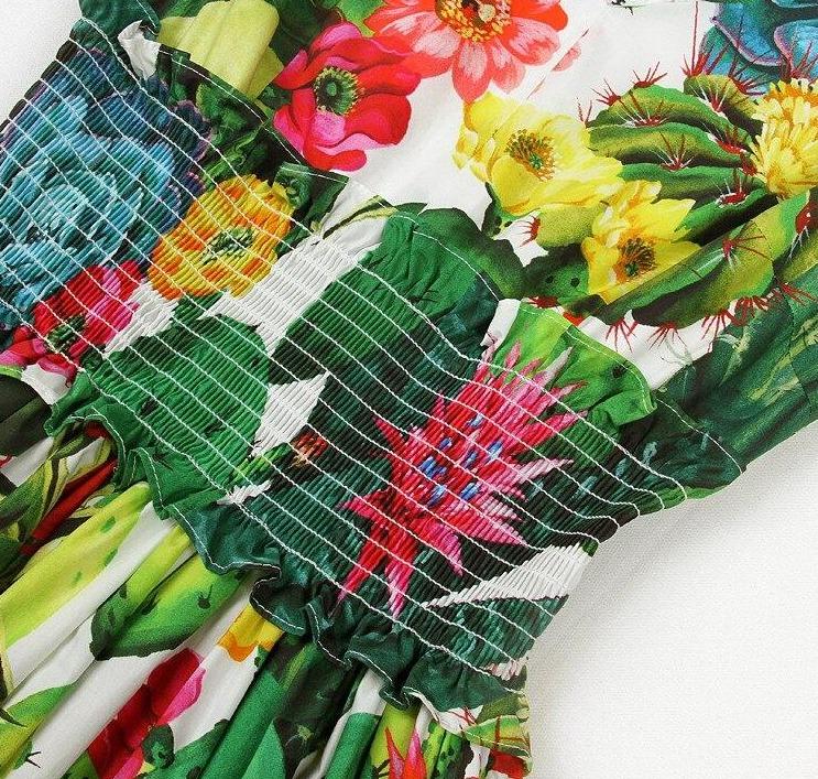 Vintage Bomuldskjole Til Kvinder