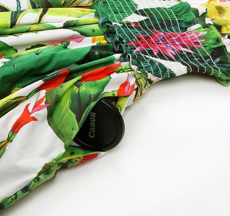 Vintage Bomuldskjole Til Kvinder