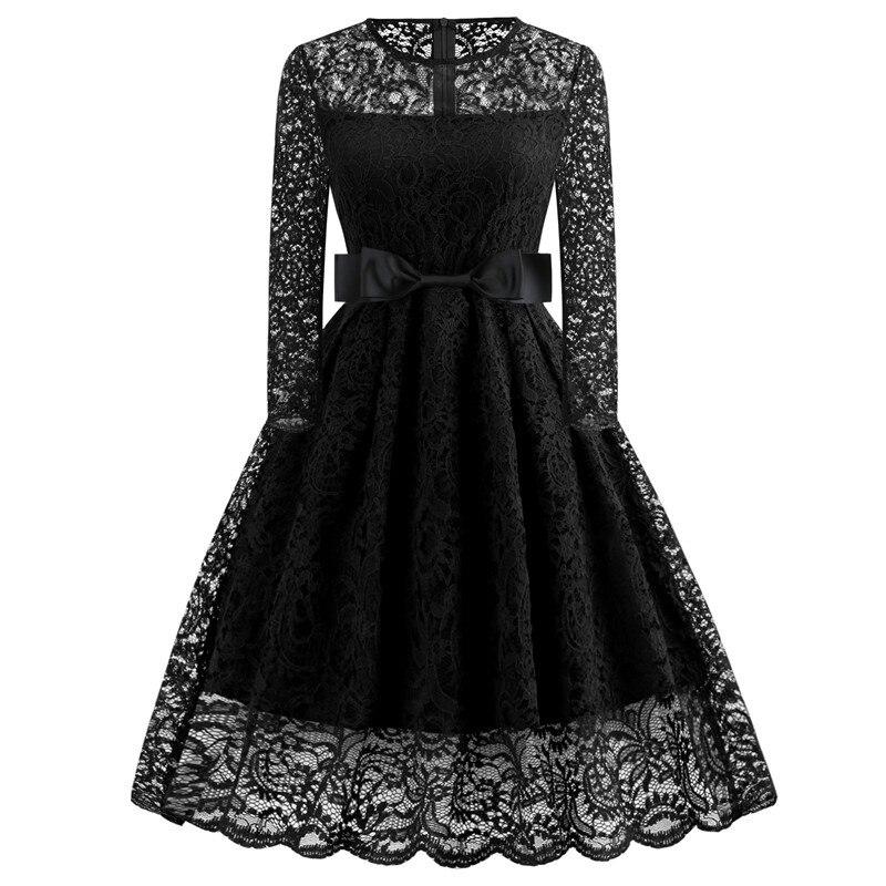 Vintage Gala Sort Kjole