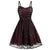 Bourgogne Gotisk Vintage Kjole