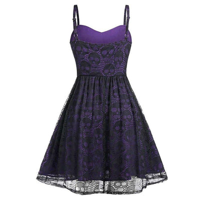 Vintage Gotisk Lilla Kjole