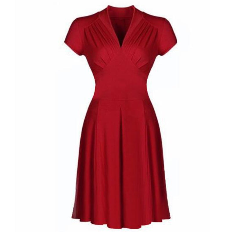Vintage Plus Size 50'er Rød Kjole