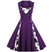 Vintage Plus Size 60'er Lilla Kjole