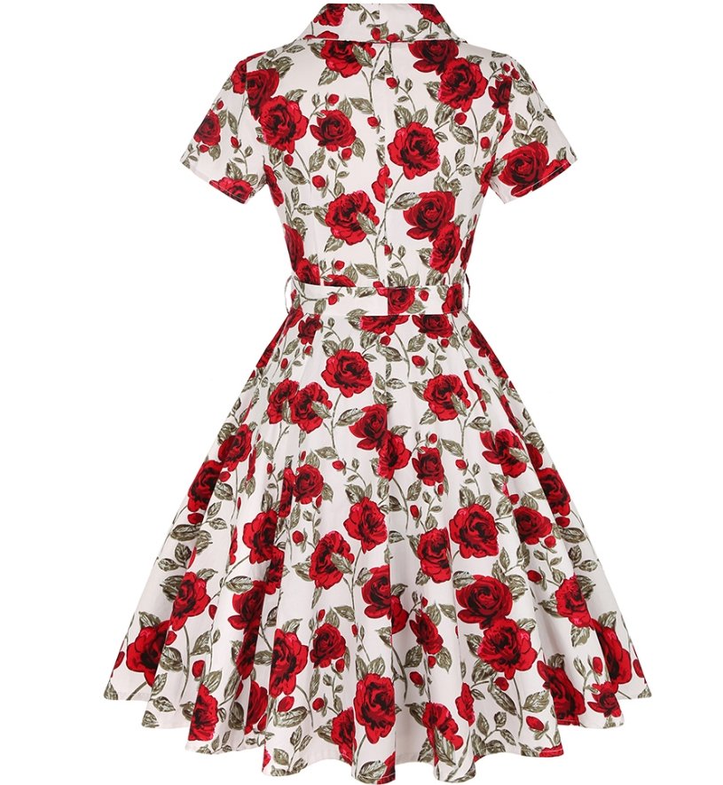 Vintage Plus Size 50'er Knapkjole