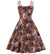 Vintage Plus Size Kjole Hvid Kaffe