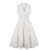 Hvid Plus Size Vintage Kjole