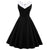 Plus Size Vintage Kjole Chic Krave Sort