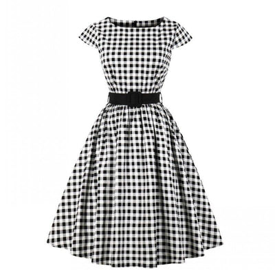 60'er Gingham Ternet Kjole