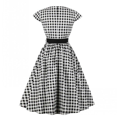 60'er Gingham Ternet Kjole
