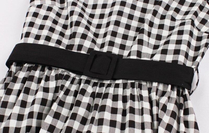 60'er Gingham Ternet Kjole