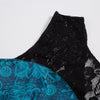 Vintage Plus Size Blonde Rockabilly Kjole Blå