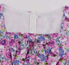 Vintage Plus Size High Waist Dress Lilla