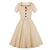 60'er Audrey Hepburn Beige Kjole