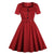 60'er Audrey Hepburn Burgund Kjole