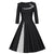 Vintage Plus Size Vinter Sort Kjole
