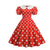 Plus Size Vintage Kjole Med Pufærmer