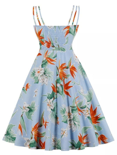 Vintage Kjole Plus Size Nature Tusindfryd