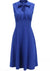 Vintage Plus Size Navy Butterfly Kjole