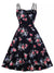 Vintage Plus Size Sort Naturkjole