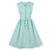 Vintage Kjole Plus Size Pastel Sky