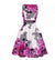 Vintage Plus Size Rockabilly Kjole Hvid Lilla