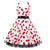 Vintage Plus Size Rockabilly Kjole Cherry