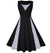 Vintage Plus Size Sort Aftenkjole