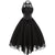Vintage Plus Size Steampunk Kjole Sort
