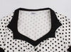 Vintage Plus Size Swing Kjole Sort Hvid