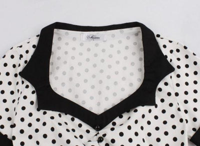 Vintage Plus Size Swing Kjole Sort Hvid