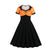Vintage Plus Size Swing Dress Orange Sort