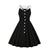 Vintage Hepburn Kjole Sort