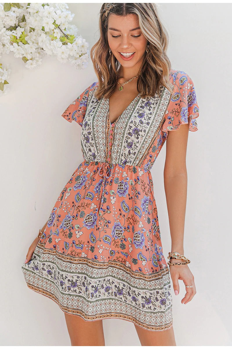 Vintage Hippie Chic Kjole