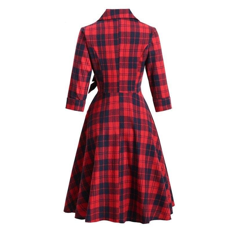 Vintage Vinter Bomuldskjole