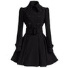 Vintage Sort Uld Vinterkjole