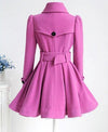 Vintage Vinteruldkjole Pink