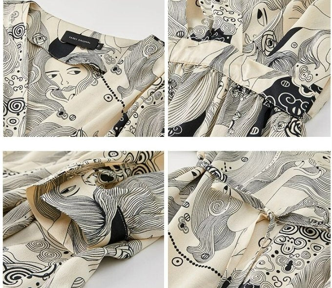 Vintage Grå Brudekjole