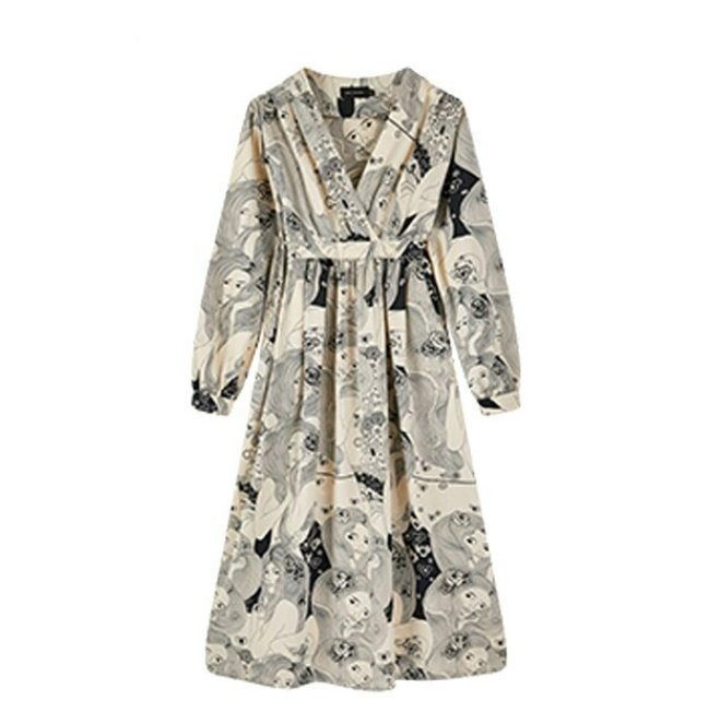 Vintage Grå Brudekjole