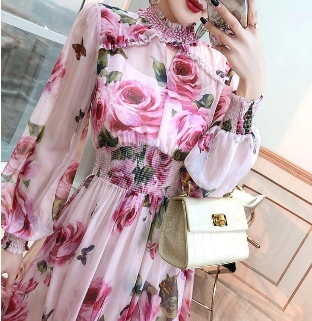 Vintage Pink Gæstekjole Til Bryllup