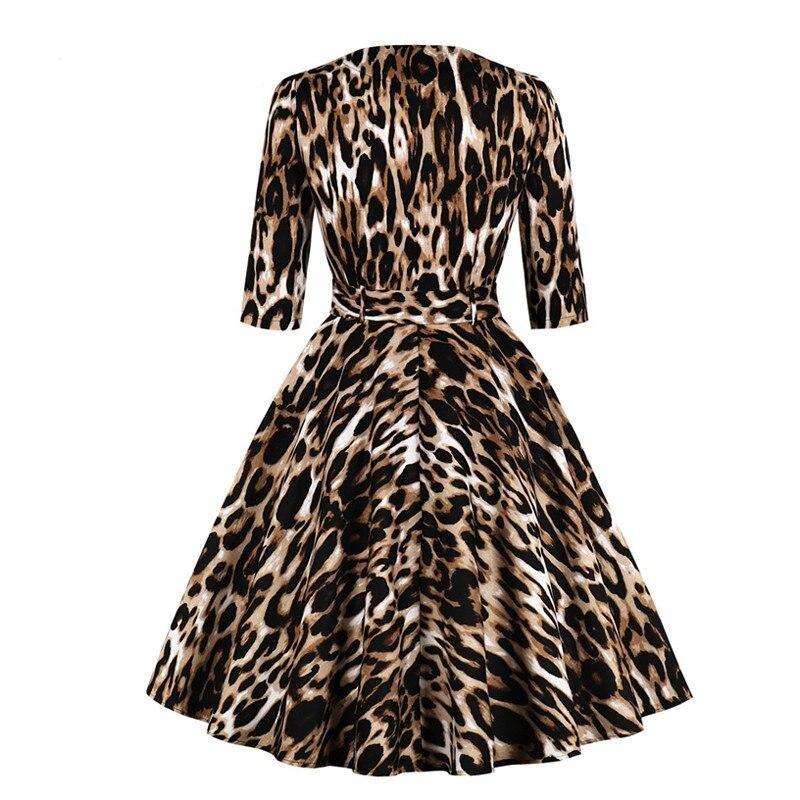Vintage Leopard Kjole