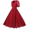 Vintage Lang Kjole 50'er Bourgogne