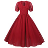Vintage Lang Kjole 50'er Bourgogne