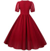 Vintage Lang Kjole 50'er Bourgogne