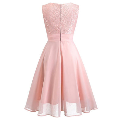 Vintage Lang Kjole 50'er Pink