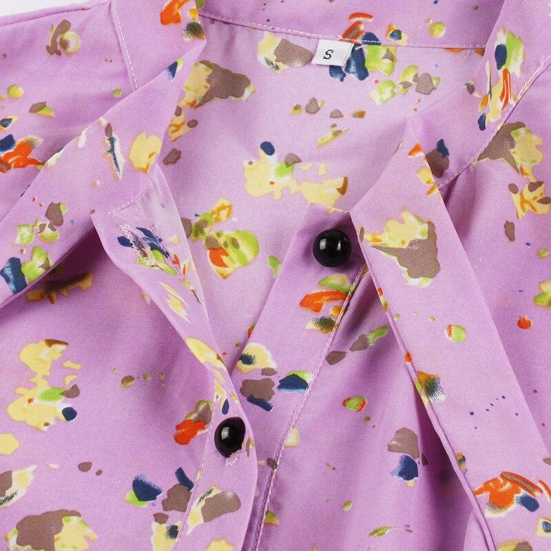 Lavendel Kortærmet Vintage Kjole