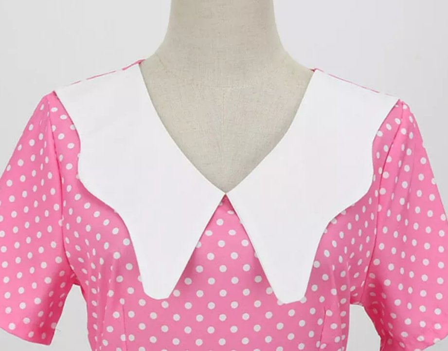 Vintage Lyserød Brudekjole