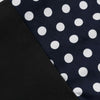 50'er Blå Polka Dot Stropløs Kjole